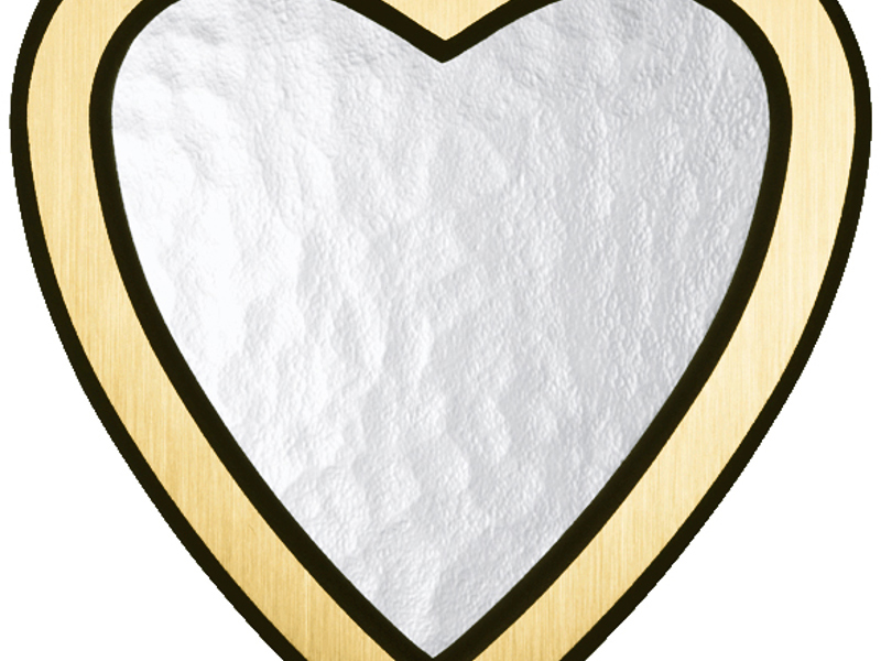 Liten Hjärtlyktram 18x18 blank